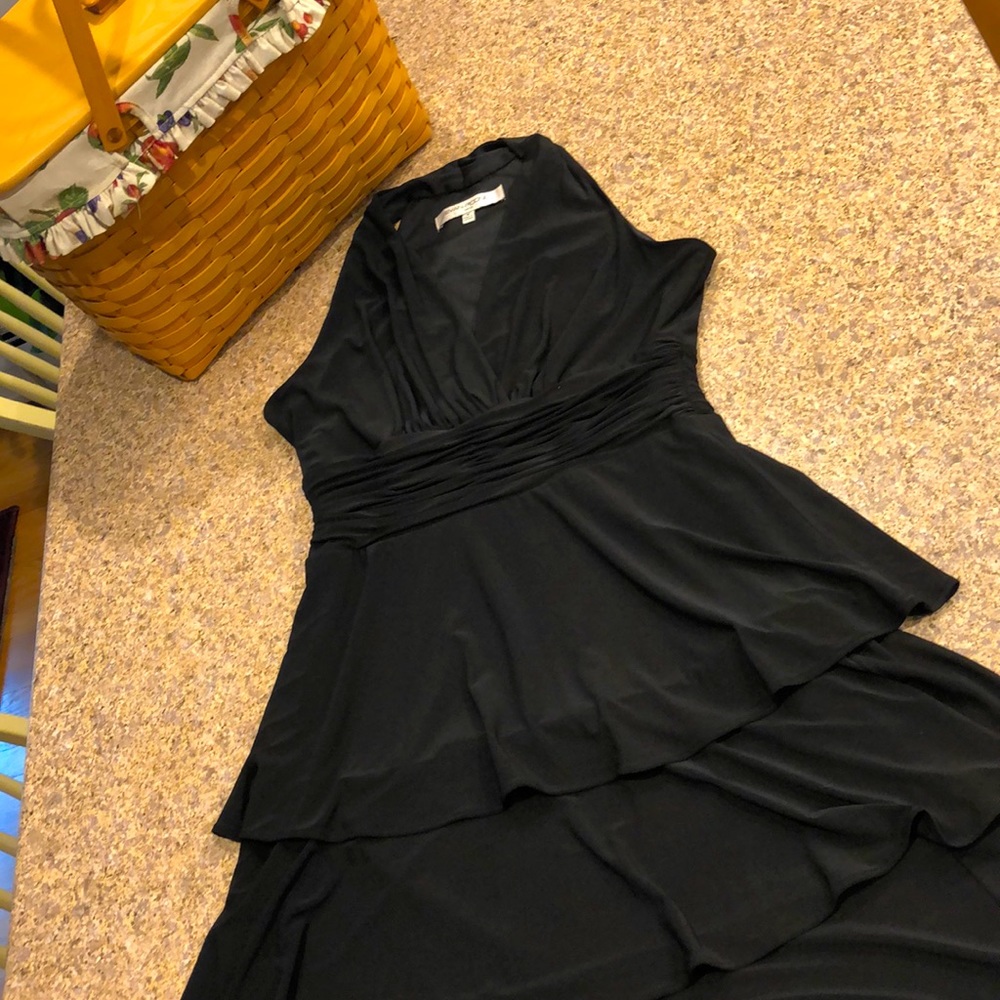 Evan Picone Black Tiered Elegant Dress Size 4